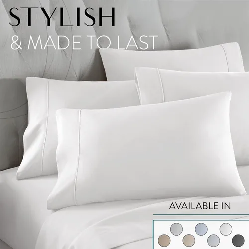 Vista 8 de Danjor Linens Sábanas de litera individual con 2 fundas de almohada, bolsillos profundos de microfibra cepillada ligera, juego de ropa de cama 02