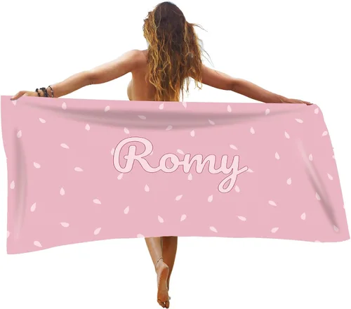 Vista 13 de Toalla de playa personalizada de frutas de verano, toallas de playa personalizadas para playa, baño, piscina, manta de sol para niños y adultos
