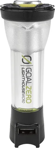 Vista 3 de Goal Zero Linterna Lighthouse Micro Charge, Linterna Recargable USB para Automóvil y Uso de Emergencia