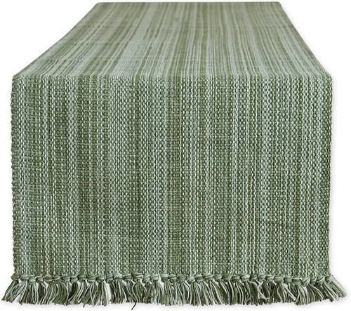 Vista 11 de DII - Colección de mesa jaspeado, juego de manteles individuales, 3x19 pulgadas, albaricoque, 6 piezas
