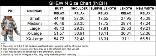 Vista 6 de SHEWIN Camisas de manga larga con botones para mujer, de franela, con capucha, abrigos con capucha