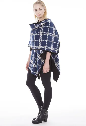 Vista 3 de BSB LL Blanket Poncho Ruana - Cárdigan de punto con frente abierto, varios estilos
