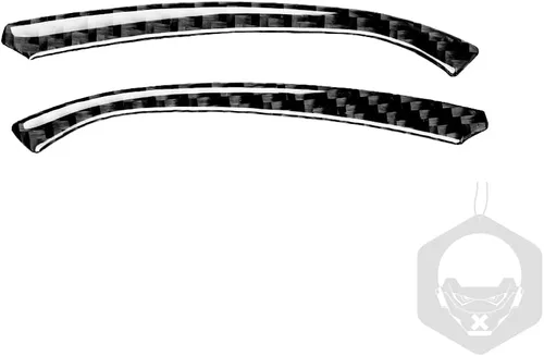 Vista 2 de Adhesivo decorativo de fibra de carbono suave para el interior del automóvil, velocímetro de control central, compatible con Nissan 370Z Z34 2019
