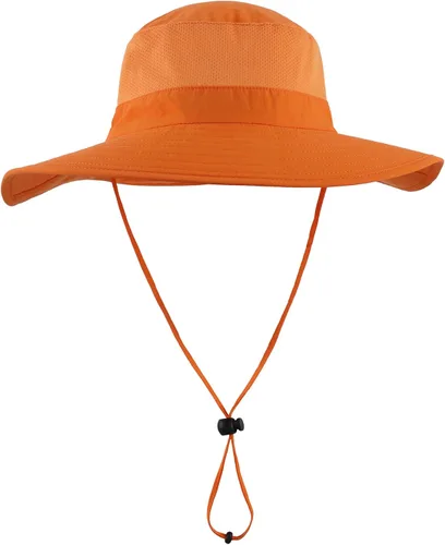 Vista 2 de Home Prefer Sombrero de malla para exteriores UPF50+ Sombrero de pesca de ala ancha con solapa para el cuello
