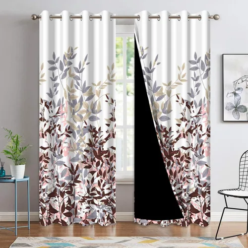 Vista 26 de Cortinas opacas 52 x 84 pulgadas, 2 paneles con aislamiento térmico y oscurecimiento, cortinas de ojal para ventanas para dormitorio y sala de estar