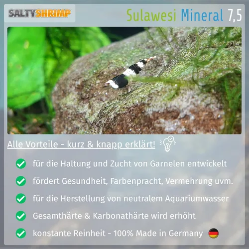 Vista 3 de Sulawesi 7,5 Minerales y oligoelementos Tanque de camarones cardenales (8.82 oz)