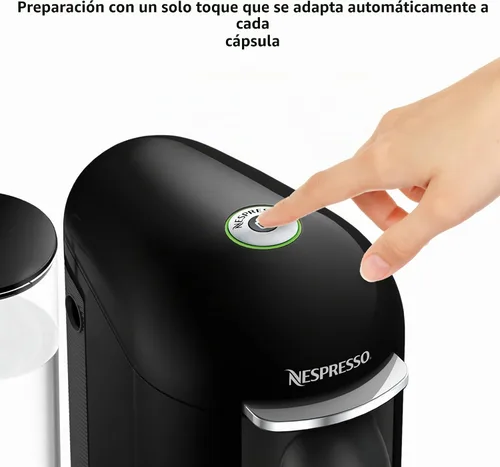 Vista 2 de Nespresso Vertuo Plus Deluxe, cafetera de café y espresso de Breville, Negra