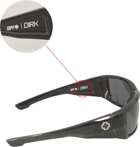 Vista 4 de Walleva Dos pares de lentes polarizadas de repuesto para lentes de sol Spy Optic DIRK, rojo fuego + azul hielo, Espejo rojo fuego recubierto