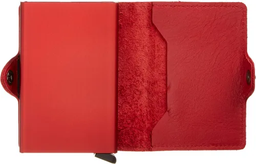 Vista 4 de Secrid - Cartera doble de piel auténtica con protección RFID, capacidad para 16 tarjetas