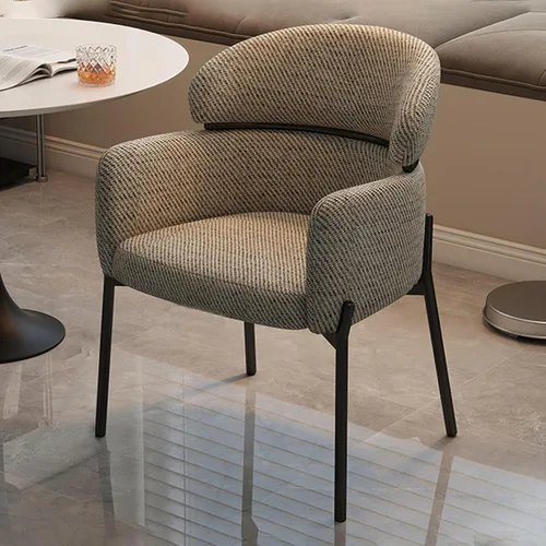 Vista 11 de Sillas de cocina de comedor con lino de algodón, juego de sillas de comedor con cojines, silla de sala de estar con almohadilla antideslizante