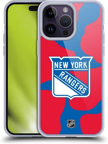 Vista 146 de Head Case Designs Funda de gel suave con licencia oficial de la NHL Camouflage New York Rangers compatible con Apple iPhone 7 Plus/iPhone 8 Plus