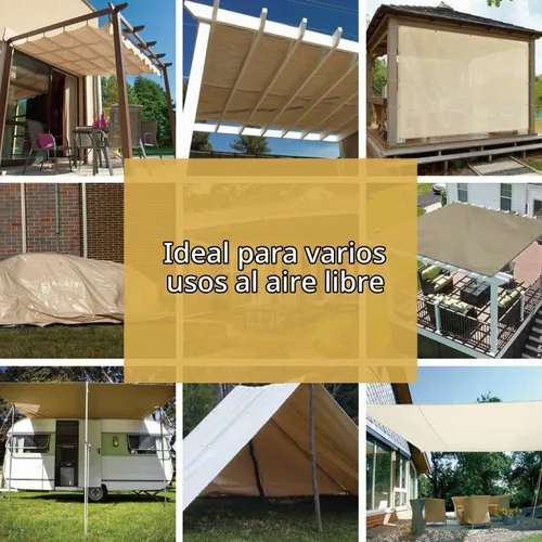 Vista 6 de GUARD SHIELD - Lona resistente, impermeable, de polietileno, gruesa, resistente a los rayos ultravioleta, con ojales, para exteriores, 6 x 8 pies