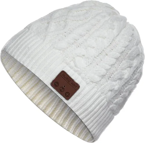 Vista 9 de Gorro Bluetooth para mujeres y hombres, inalámbrico con auriculares, con música, gorro de invierno, gorro inteligente con auriculares musicales Negro