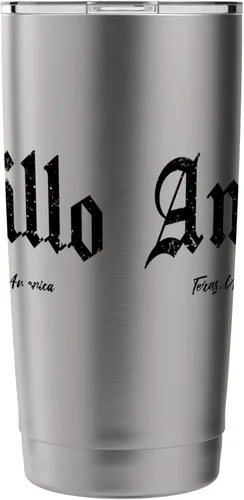 Vista 4 de Amarillo Gothic Design - Vaso aislado de acero inoxidable
