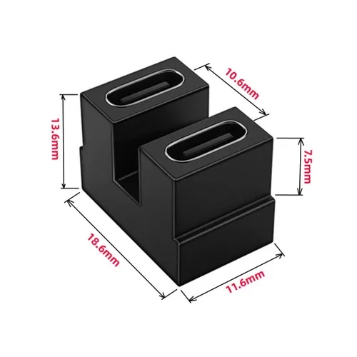 Vista 8 de chenyang CY USB4 Tipo C hembra a hembra de alimentación de datos de vídeo adaptador de extensión 40Gbps para NS Switch & Teléfono y Laptop