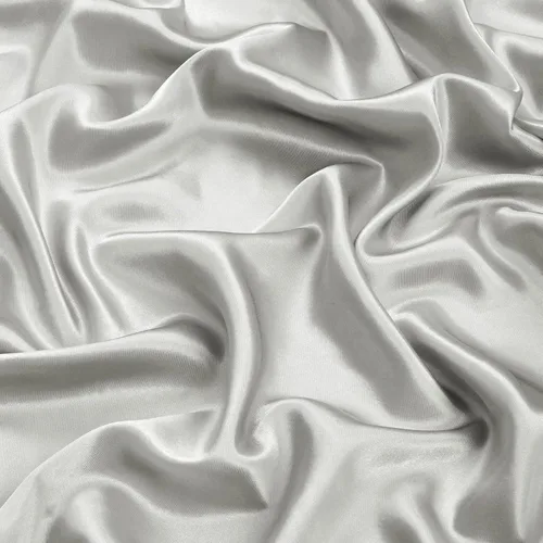 Vista 3 de Sábana bajera ajustada de seda satinada extra larga Twin, sábanas bajeras individuales de bolsillo profundo, sin arrugas, sin decoloración, Gris