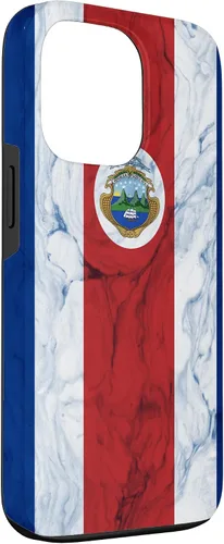 Vista 24 de Bandera de Costa Rica y fondo elegante - Funda del orgullo costarricense para iPhone 17