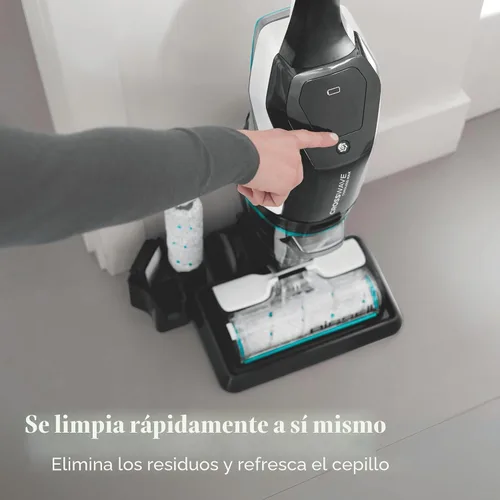 Vista 6 de Bissell CrossWave Cordless Max Aspiradora y Fregona Todo en Uno, Aspira, Friega y Seca, Limpiador para Pisos Duros y Alfombras, Aspiradora