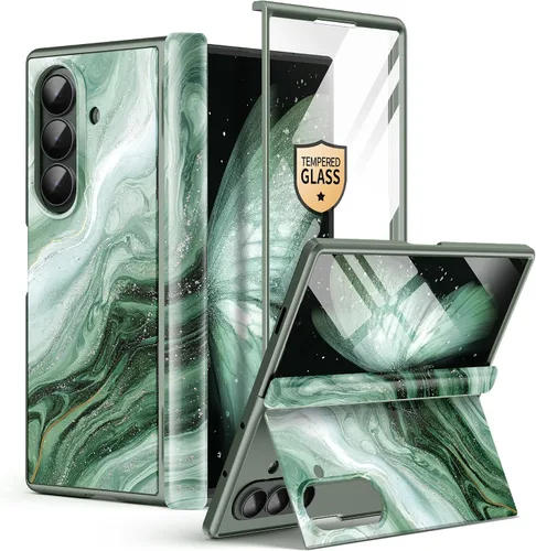 Vista 16 de GVIEWIN Funda para Z Fold 7 con protector de pantalla de privacidad [compatible con Magsafe] [Soporte integrado] Funda magnética de cuerpo completo