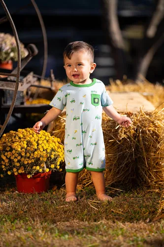 Vista 3 de John Deere Mameluco de tractor para bebés niños