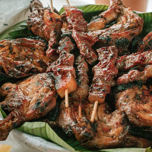Vista 4 de Pinchos de bambú natural, 100 palitos de barbacoa de 6 pulgadas para aperitivo, fruta, cóctel, kabob, fuente de chocolate, parrilla, barbacoa