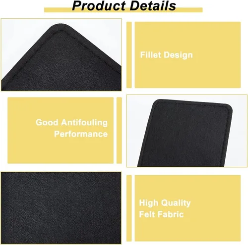 Vista 5 de PH PandaHall 2 piezas de moldeador de base de bolso, bolsa de fieltro inferior Shaper Pad Arc Corner Bag Liner Board Negro
