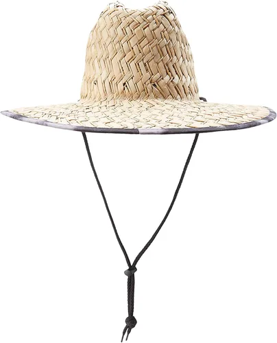 Vista 2 de Quiksilver Men's Outsider Lifeguard Wide Brim Beach Sun Straw Hat