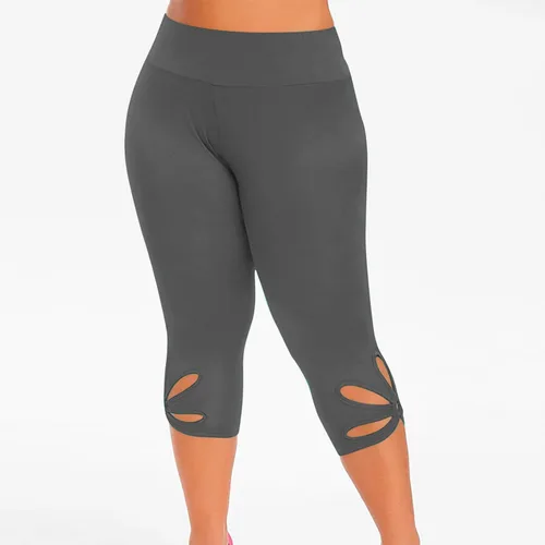 Vista 5 de LAWOR Pantalones recortados para mujer, leggings capri, pantalones de verano, pantalones capri de cintura alta, pantalones de yoga de fitness