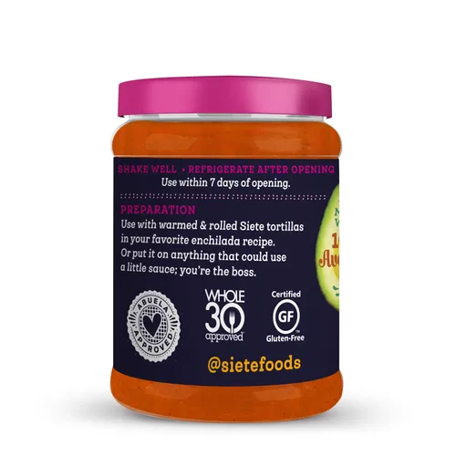 Vista 3 de Siete Family Foods Salsa Enchilada roja, 15 onzas