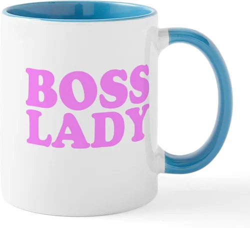 Vista 43 de CafePress – como un Boss Taza – El único Taza de café, taza de café, S, Blanco