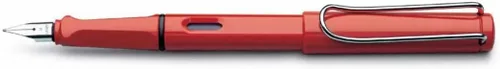 Vista 5 de Lamy Safari pluma estilográfica (M) y 5 cartuchos de tinta negra, Negro