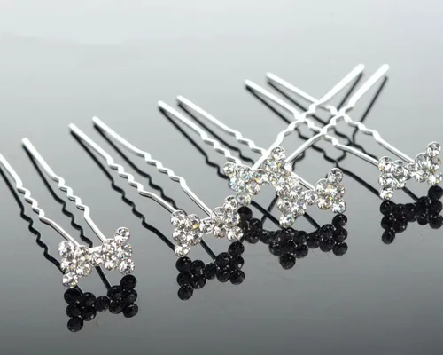 Vista 7 de Vpang 20 horquillas para el cabello de cristal con diamantes de imitación para boda, accesorios decorativos para el cabello para mujer, accesorios