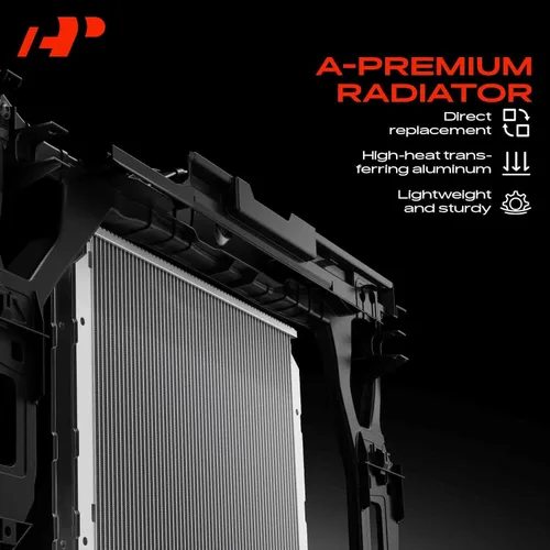 Vista 7 de A-Premium Radiador auxiliar de refrigeración adicional compatible con BMW 328i, 328i xDrive, 330e, 335i, 335i xDrive, 340i, 340i GT xDrive, 340i