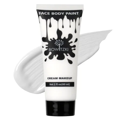 Vista 21 de Bowitzki Pintura facial y corporal de 2 onzas, maquillaje en crema, 2.0 fl oz, pintura facial a base de agua, efectos especiales para adultos, Negro