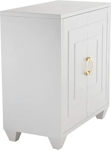 Vista 8 de 55 Downing Street Bertolli - Armario decorativo de lujo moderno de 30 pulgadas de ancho, color blanco