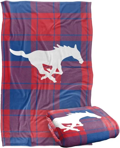 Vista 204 de LOGOVISION St John's University Campus Plaid Spirit Silky Touch Manta súper suave 36 x 58 pulgadas