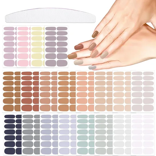 Vista 11 de 20 hojas de 440 piezas de diseños de moda, calcomanías de uñas completas para mujeres, uñas de los pies, calcomanías de esmalte de uñas de gel