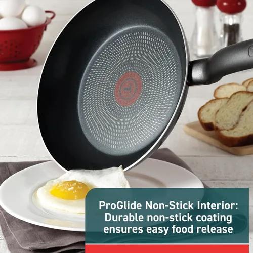 Vista 2 de T-Fal Initiatives Juego de 2 piezas de sartén antiadherente, 8.5, 10 pulgadas, apto para horno y asador hasta 350F, juego de utensilios de cocina