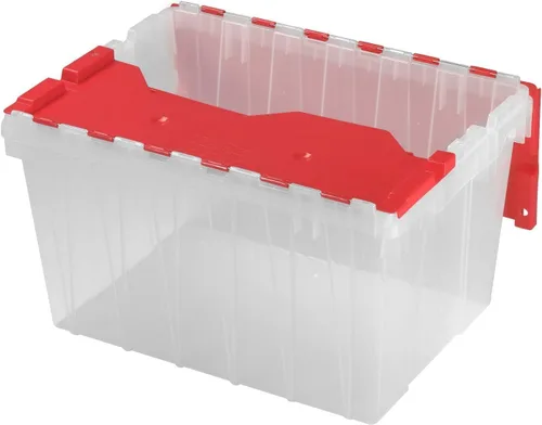 Vista 15 de Akro-Mils KeepBox Contenedor de almacenamiento de 12 galones, caja de almacenamiento de plástico apilable y anidable con tapa adjunta, bolsa