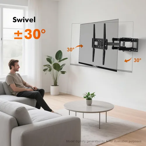 Vista 5 de GRIFEMA Soporte de pared para TV de movimiento completo para televisores