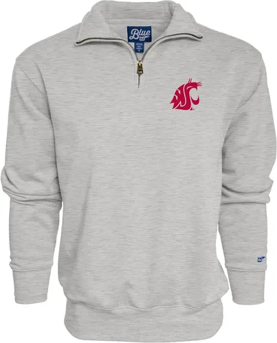 Vista 4 de Blue 84 Sudadera con cremallera de un cuarto para hombre de la NCAA
