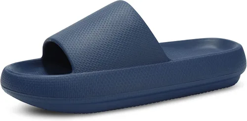 Vista 12 de welltree Sandalias antideslizantes para mujeres y hombres, sandalias antideslizantes para baño y ducha, suela gruesa suave para interiores