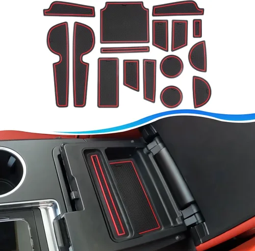 Vista 12 de SXCY Alfombrillas con ranura para puerta Toyota RAV4 2025 para Toyota RAV4 2019-2024 2025, accesorios para portavasos y portavasos 2024 2025 RAV4