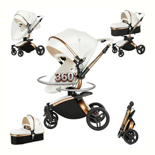 Vista 21 de Cochecito de bebé 2 en 1, cochecito convertible, cochecito estándar reversible, cochecito de bebé portátil, cochecito de bebé, cochecito plegable