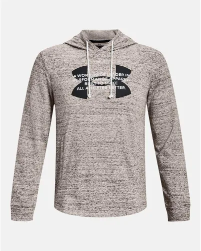 Vista 4 de Under Armour Sudadera con capucha Rival Terry con logotipo para hombre