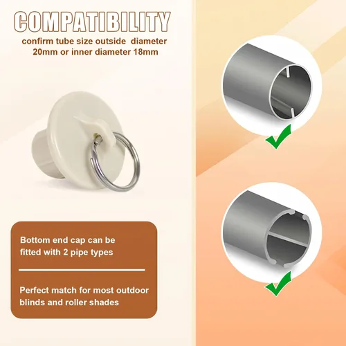Vista 5 de Piezas de repuesto para cortina de sombrilla, kit de salto elástico, adecuado para persianas enrollables externas de Coolaroo, y compatible
