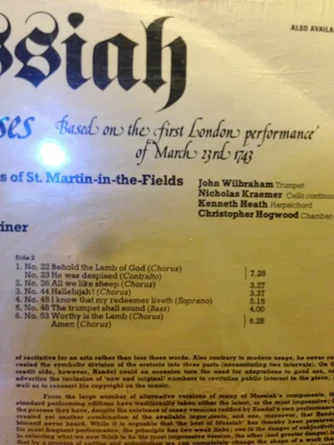 Vista 2 de Handel's Messiah (Arias and Choruses)