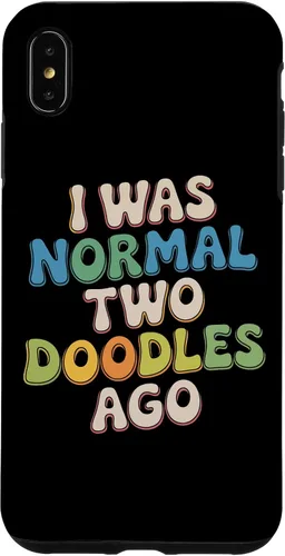 Vista 11 de Doodle Parent Humor I was Normal Two Doodles Ago Dog Owner Case for iPhone 16