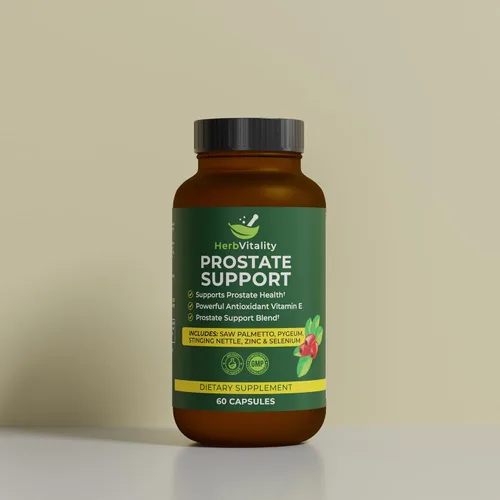 Vista 2 de Suplemento de apoyo para la próstata para hombres – Saw Palmetto, Beta-Sitosterol, Pygeum, ortiga, zinc y selenio – Apoya el flujo urinario
