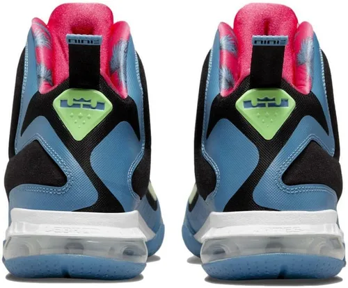 Vista 4 de Nike Men's Lebron IX South Coast BlackLime Glow-Dutch Blue (DO5838 001)